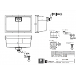 Yoshimoto HS700 67厘米 日本廚房鋅盆 (白色)